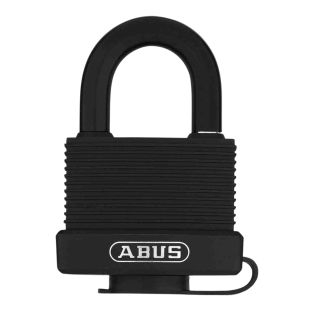 Abus hangslot zwart messing 70/45 blister