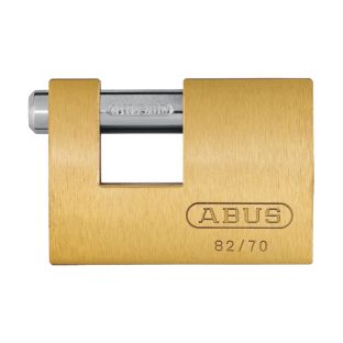 Abus hangslot messing monoblock 82/70 blister