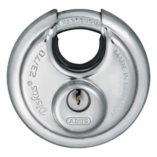 Abus discus hangslot rvs rond type 23  70mm blister