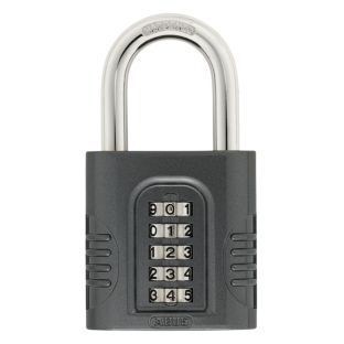Abus cijferhangslot zwart 158/65c 4 cijfer combinatie