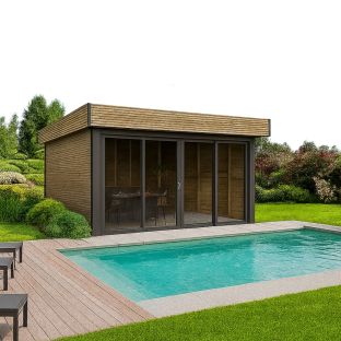 Tuinhuis excellent Malaga vuren geimpregneerd 300x390cm