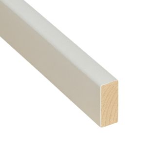 Vuren plint wit gegrond 12x55mm