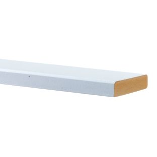 Mdf koplat wit gegrond schuin b v313 vochtwerend 12x45x4880mm
