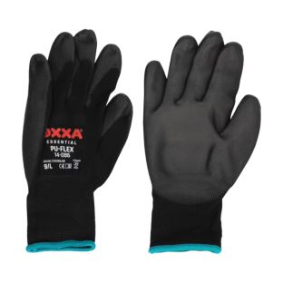 Werkhandschoen zwart pu flex maat 9 l