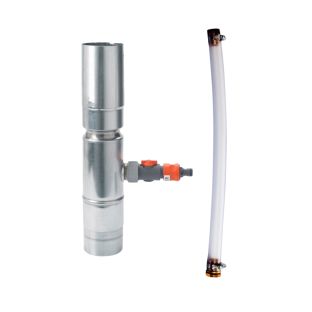 Rheinzink wb regentonvul met gard-aansl. 80mm