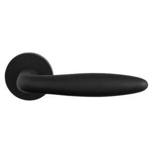 Deurkruk l sigaar+rozet zwart