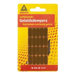 Deltafix geluiddemper zelfklevend bruin /20 st Deltafix geluiddemper zelfklevend bruin /20 st