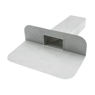 Hwa plakplaat aluminium 90 graden gu 200x80x60mm