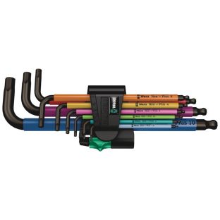 Wera inbussleutelset 9dlg rainbow 73593