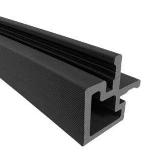 Composiet hoek profiel zwart, 50x50mm