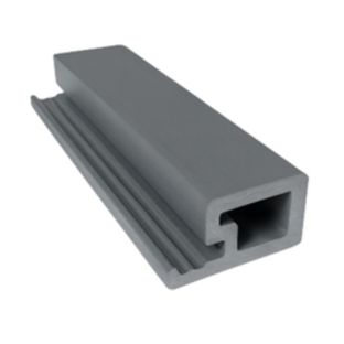 Composiet start profiel grijs, 50x50mm