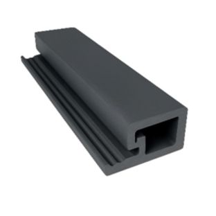 Composiet start profiel zwart, 50x50mm