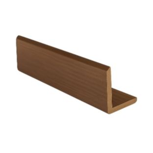 Composiet L-profiel bruin, 50x50mm