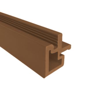 Composiet hoek profiel bruin, 50x50mm