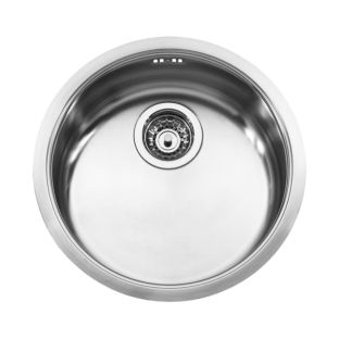 RVS spoelbak rond 440x160mm zeef