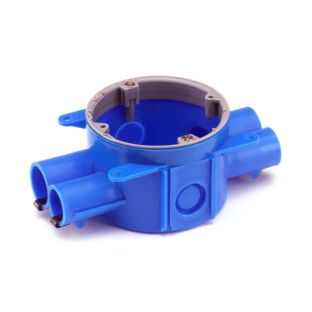 Hollewanddoos hw50 blauw 50mm