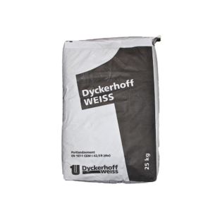 Dyckerhoff witte cement cem I 42,5 r-dw 25kg
