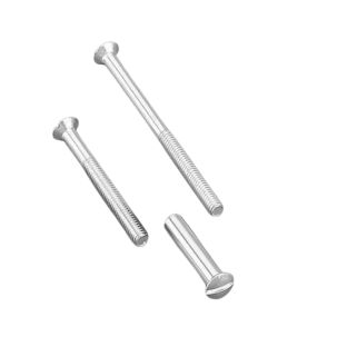 Ami patentbout+huls nikkel m4x55mm 10 stuks