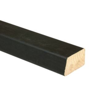 Achterhout schuin ne zwart behandeld 28x45mm