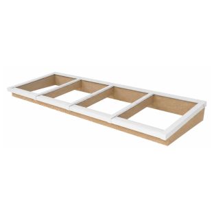 Lessenaarsdak douglas wit 1582x1000mm