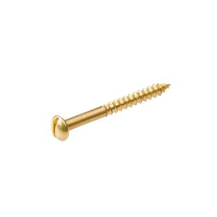 Houtschroef messing blank pk din 97  4.0 x 30
