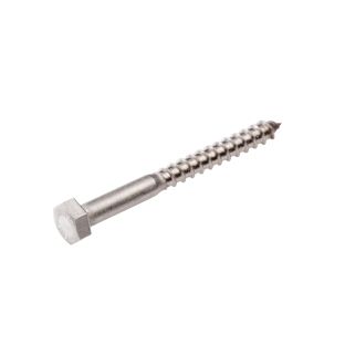 Houtdraadbout rvs a2 din 571   6 x 80 mm