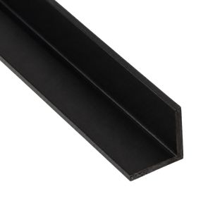 Verzinkte latei pg 120µm zwart gecoat l-hd2c sg 9005 125x91x3mm 1950mm