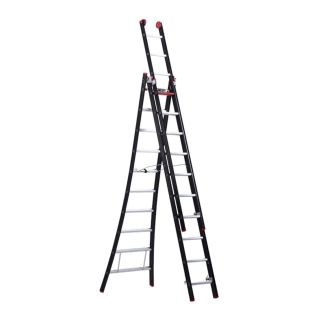 Altrex Reformladder uitgebogen nevada 3x10 nzr3075 opberg 3,05mtr uitgeschoven 7,50mtr werkh 8,30mtr