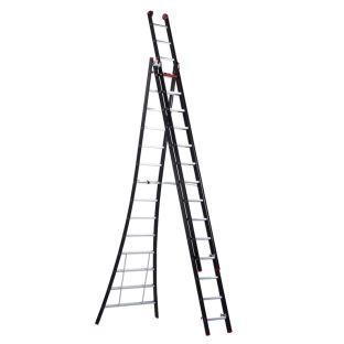 Altrex Reformladder uitgebogen nevada 3x14 nzr3094 opberg 4,15mtr uitgeschoven 9,45mtr werkh 10,20mt