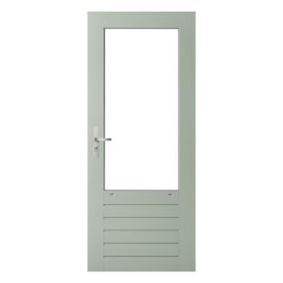 Wk046 stapeldorpeldeur borstweringhoogte 664mm grijs gegrond 930x2115x38mm