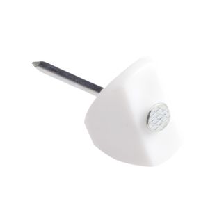 Golfplaatnagel met kap wit 1.8 x 30 mm  / 100 stuks