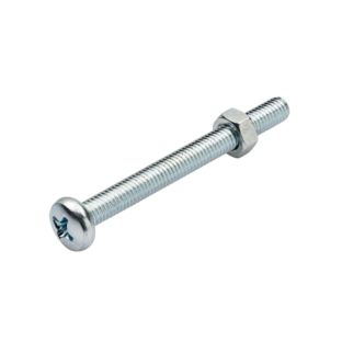 Homefix metaalschroef vz ck ph-1 + moer m3x20   (20)