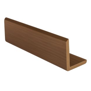 WPC L-profiel dark teak 5,0x 5,0x390cm