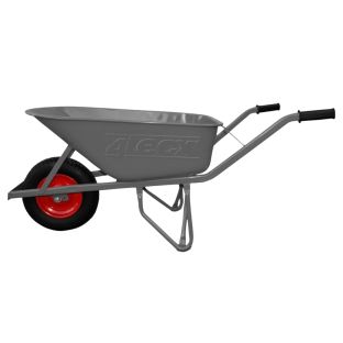 4tecx kruiwagen rondneus grijs 80ltr