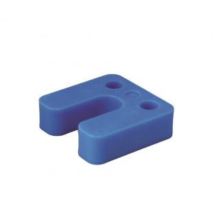 GB drukplaat met sleuf 20.0x70x70mm blauw 34761