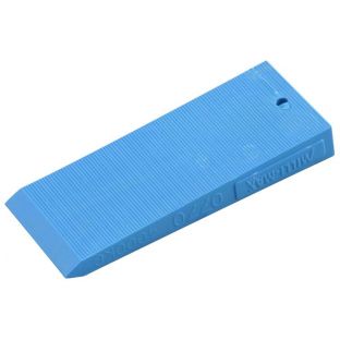Wig kunststof blauw 75x30x10mm 68 stuks