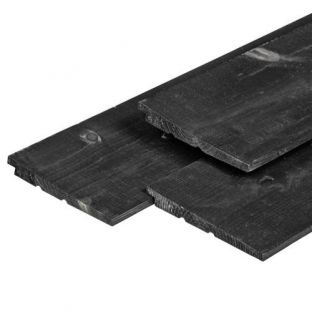 Zijwand kapschuur vuren zwart Zweeds