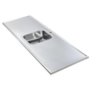 Rvs werkblad diamant structuur bak midden 1815x600mm