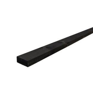 Achterhout recht ne geimpregneerd zwart behandeld 21x45mm