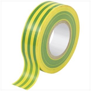 Technotape isolatietape at-t geel/groen 15mm x 10meter