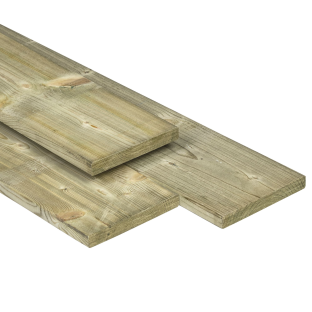 Grenen plank geschaafd geïmpregneerd 15x140mm