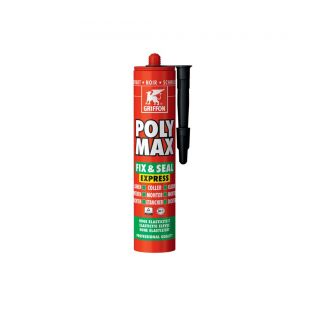 Griffon poly max express lijmkit zwart 310ml