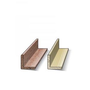 Meranti hoeklat 18x18mm