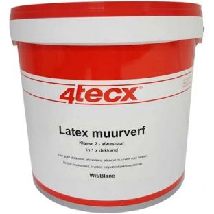 4tecx muurverf superdek wit 5.0ltr