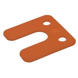 GB drukplaat met sleuf 2.0x70x70mm oranje 34742 48 stuks