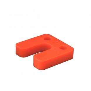 GB drukplaat met sleuf 15.0x70x70mm oranje 34755