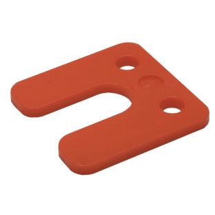 GB drukplaat met sleuf 5.0x70x70mm rood 34745 48 stuks