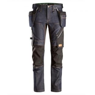 Snickers werkbroek flexiwork denim met holsterzakken
