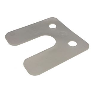 GB drukplaat met sleuf 1.0x70x70mm transparant 34741