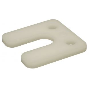 GB drukplaat met sleuf 6.0x70x70mm transparant 34746 48 stuks